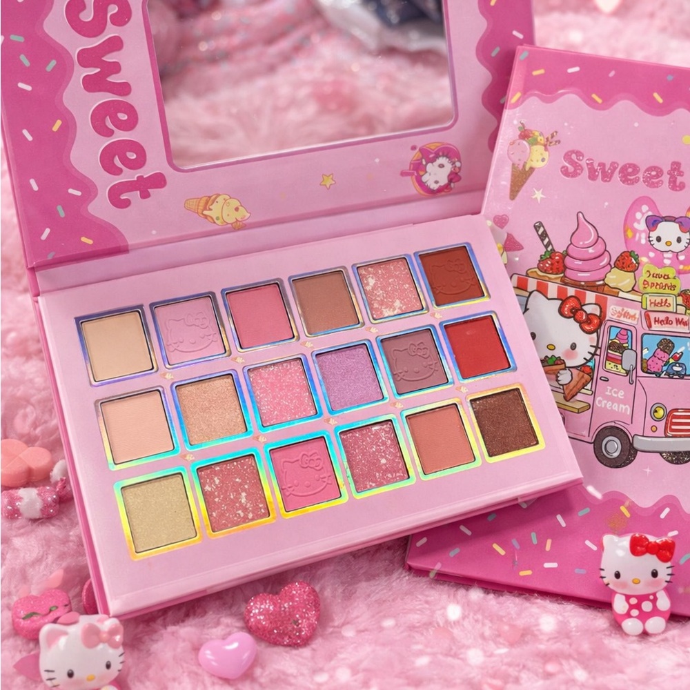 Hello Kitty Pink & Neutral 20-Color Eyeshadow Palette